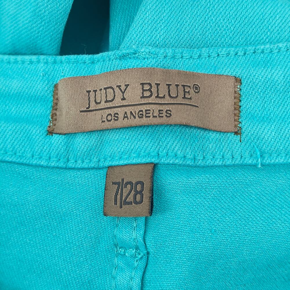 Judy Blue Aquamarine Slim Fit Jeans Flattering Slender it 88689 Womens 7 / 28 - Picture 2 of 4